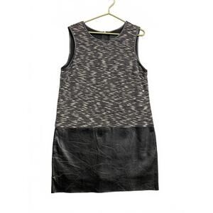 Vintage Y2K Cynthia Rowley Sleeveless Textured and Faux Leather Dress Size XL